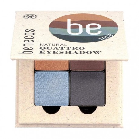 Fard de pleoape Natural Eyeshadow Quattro True Blue 8g Benecos