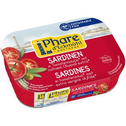 Sardine in sos de rosii bio 135g Phare