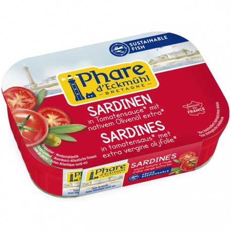Sardine in sos de rosii bio 135g Phare