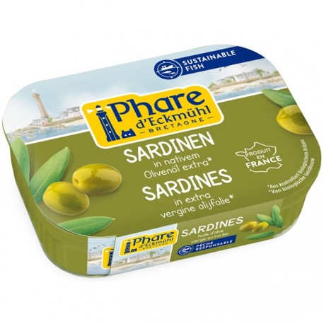 Sardine in ulei bio de masline extravirgin 135g Phare