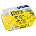 Sardine in ulei bio de masline extravirgin cu lamaie bio 135g Phare