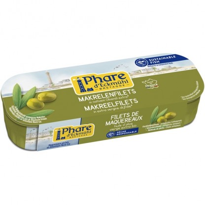 File de macrou in ulei bio de masline extravirgin 151g Phare