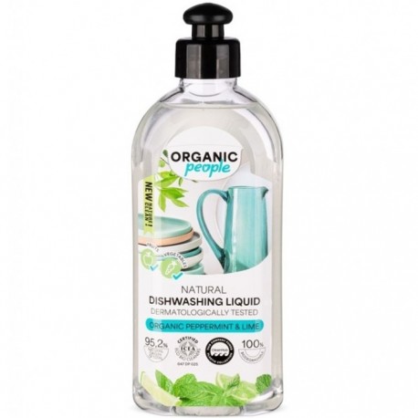 Detergent vase cu menta si lamaie verde 350ml Organic People