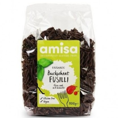 Fusilli din hrisca bio, fara gluten 500g Amisa