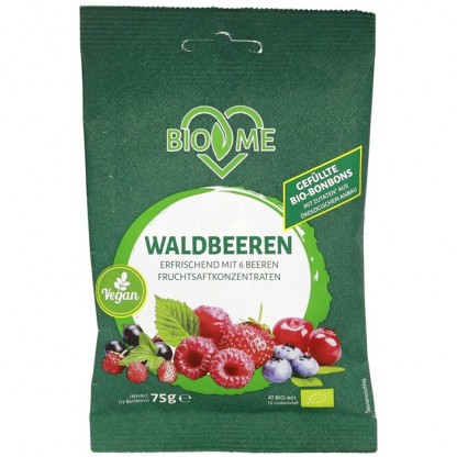 Bomboane cu fructe de padure bio 75g Bio Loves Me