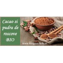 Cacao BIO (pudra, boabe, nibs) si Roscova (Carob)