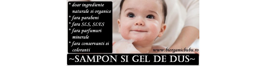 Sampon si gel dus natural pt copii